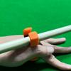 Billiard Cue Hand Rest, Ergonomic for Large and Small Tip, Lightweight Pool Cue Holder Stabilizer, Billiard Stick Bridge, Orange