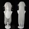 Anime Kuroshitsuji Black Butler Undertaker Under Taker Long Straight Silver Heat Resistant Hair Wigs