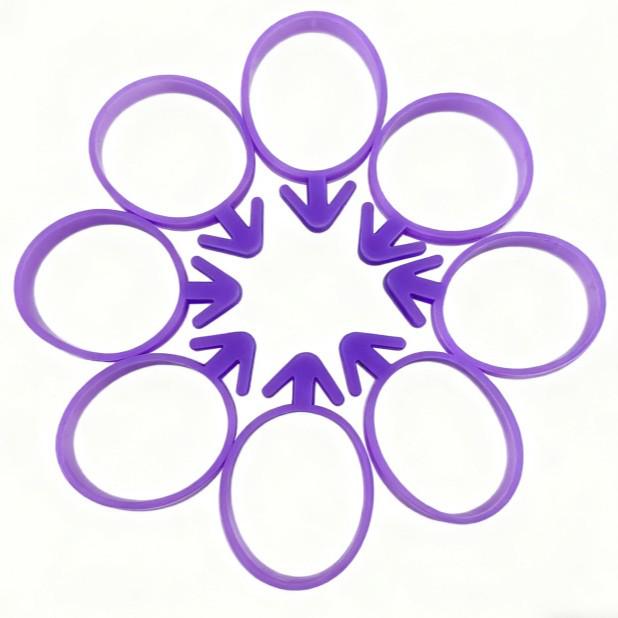 Silicone Piping Bag with Steel Fixing Ring, Cable Tie, Rubber Band, Binding Wire, and Rope Strip