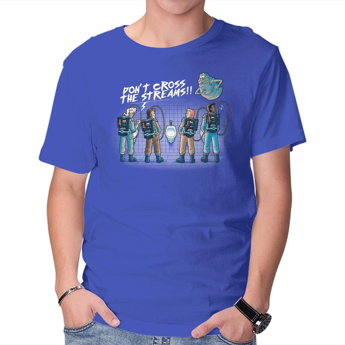 Unisex Crew Neck T-Shirt Don t Cross The Streams Graphic Short Sleeve Casual Tee XXXL