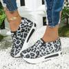 New Spring and Autumn Women's Shoes New Fashion Slip-on Thick-soled Flower Printed Casual Breathable Anti-Slip Sneakers