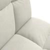 Adjustable Footstool Cream Velvet