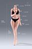 Toys & Hobbies [TOYBARJAPAN] 16 Scale Action Figure YIMEI YM501 Super Large Bust Platinum Silicone Beautiful Female Seamless Body with Sculpted