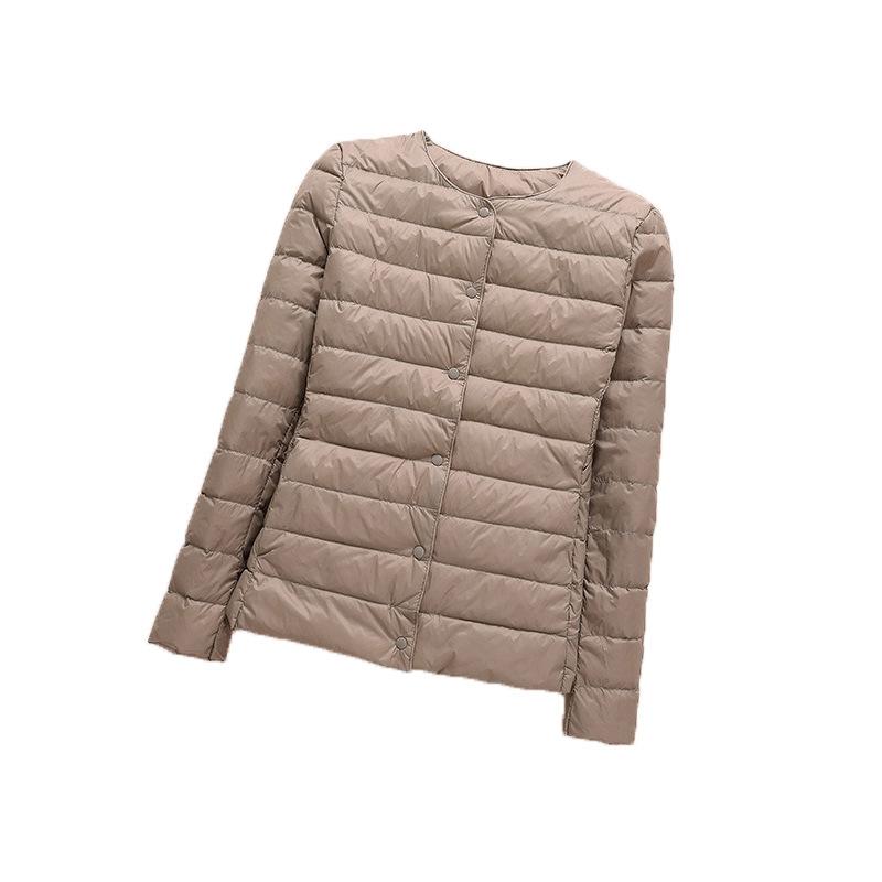 Padded Parkas O-Neck Puffer Overcoat 