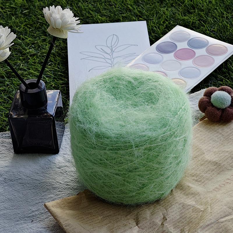 50g/roll Blended Synthetic Long Fur Mink Velvet Yarn Fine Mohair Handmade DIY Knitted Sweater Scarf Hat Long Fur Crochet Yarn