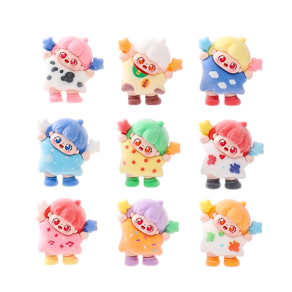 9pcsSet YOYO Figure Toy Cute Girls Figurine Desktop Decoration Model Ornaments Toys Fans Gifts