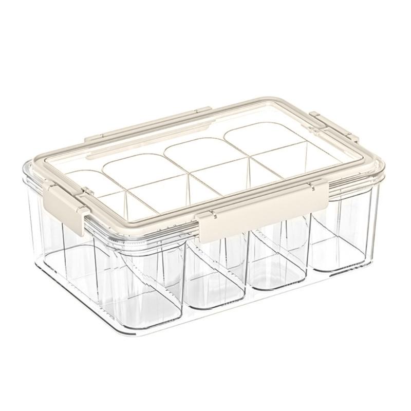 

High Capacity Clear Craft Organizer Box Beads Storage Container with 4 Inner Boxes Large Capacity Clear Card Holder молоко, білий колір