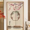 (No rod)Custom Door Curtain Digital Printing Cotton and Cotton Andlinen Door Curtain Fabric Chinese Style Half Curtains Kitchen