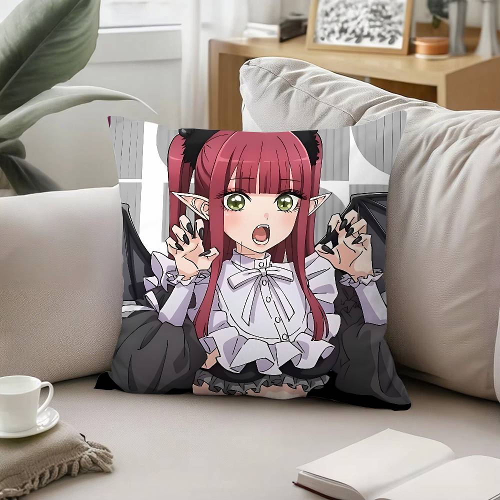 Anime My Dress-Up Darling Throw Pillow Covers Pattern Cushion Cover Suitable For Sofa Bedroom Car Pillow Cover