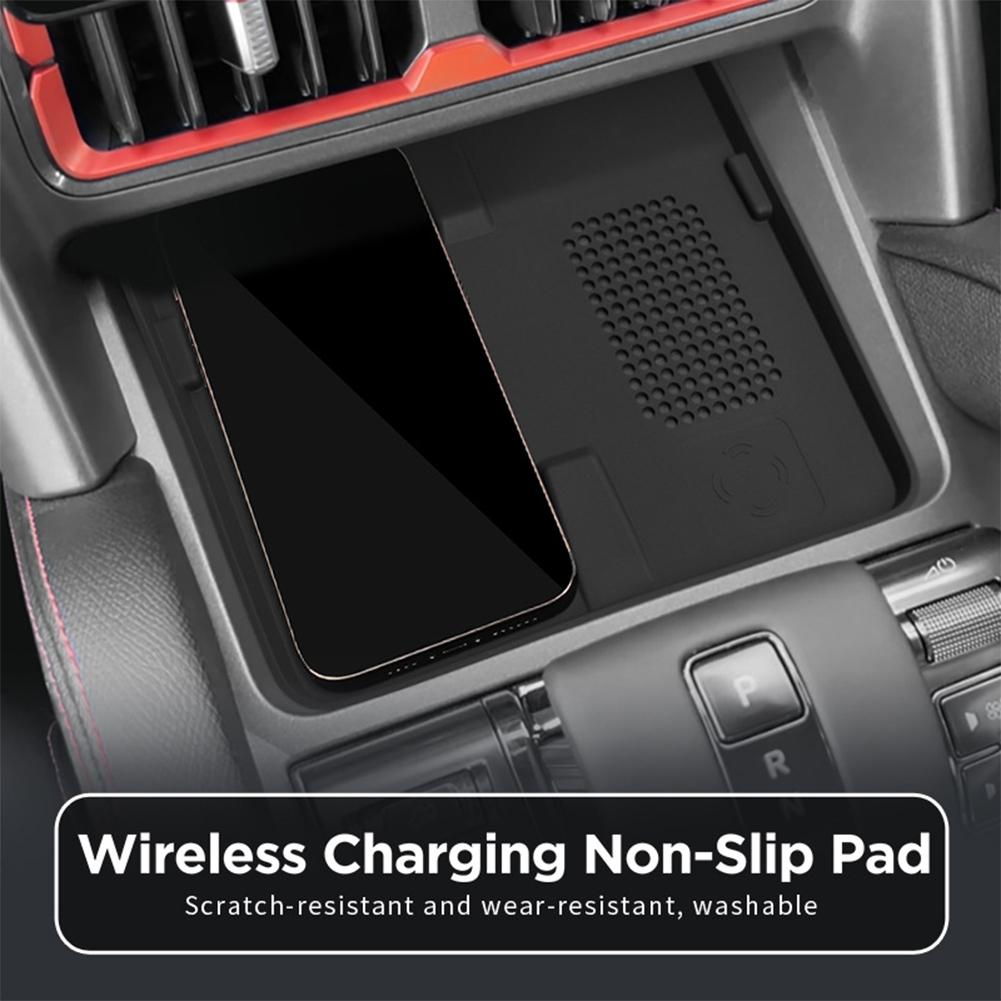 For BYD Shark 2025 2025 Center Console Wireless Charging Silicone Pad Anti-skid Dustproof Accessories Protective Black Pad 2025