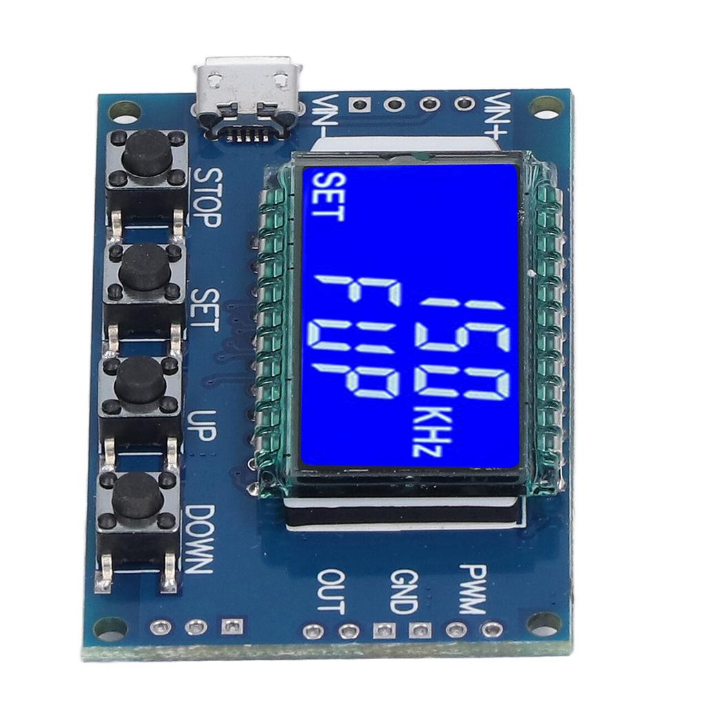 PWM Pulse Square Rectangular Wave Signal Generator Module with LCD Display Adjustable Frequency