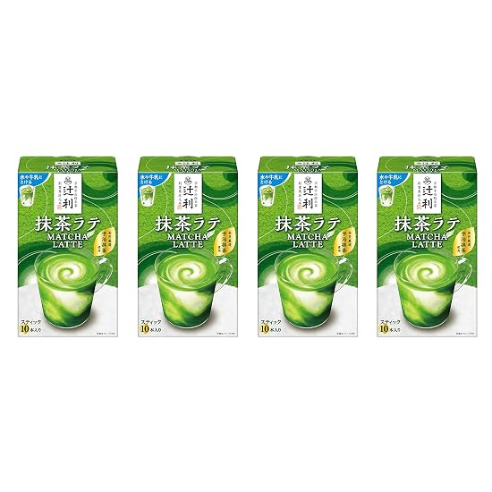 Tsujiri Matcha Latte 130g (10P) × 4 Packs