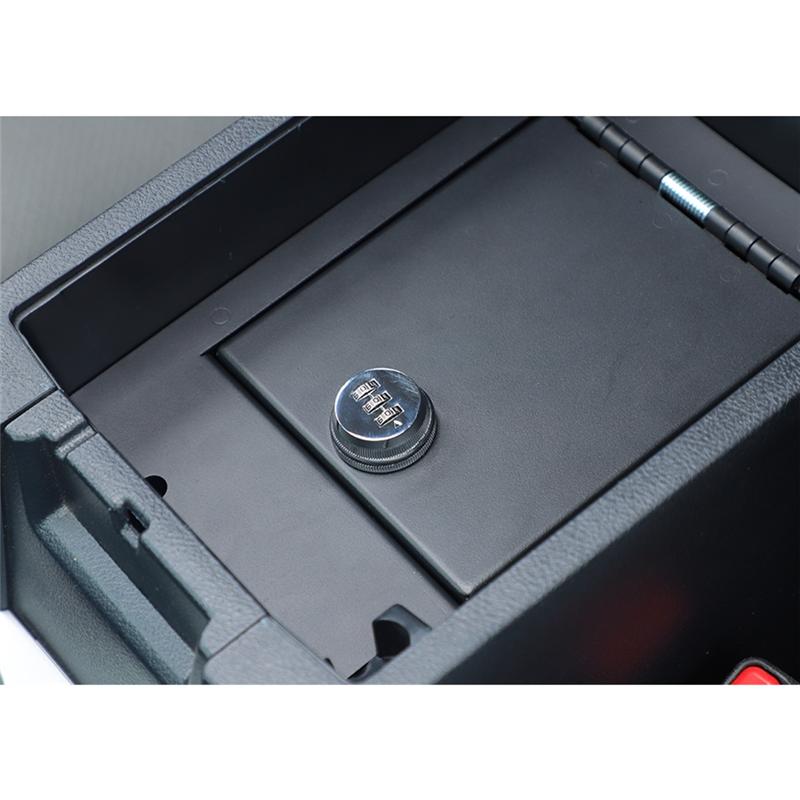 Car Armrest Safe Box Center Console Storage Organizer For Toyota 4Runner 2010-2025 Accessories, 3-Digit Combination Lock