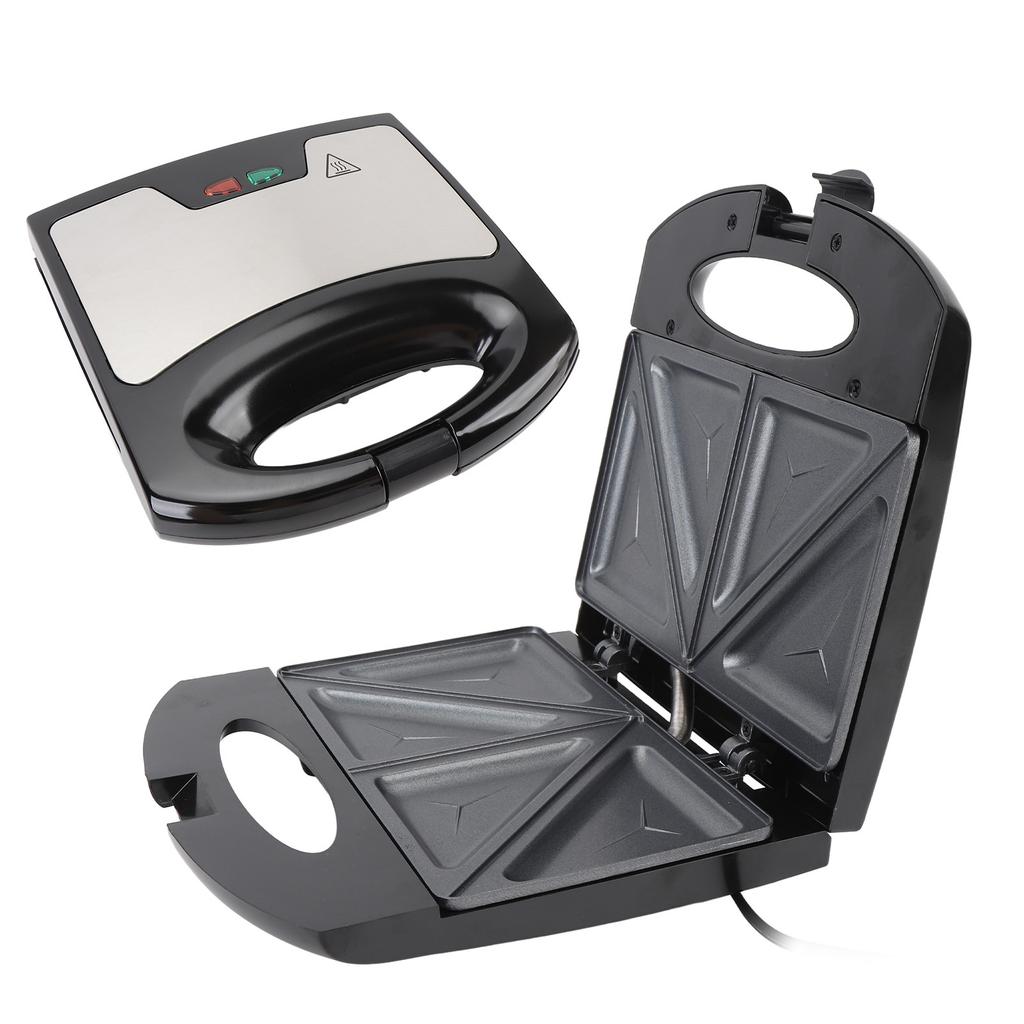 Electric Breakfast Maker with Safe Handle Anti Stick Aluminum Electric Sandwich Press for Waffle