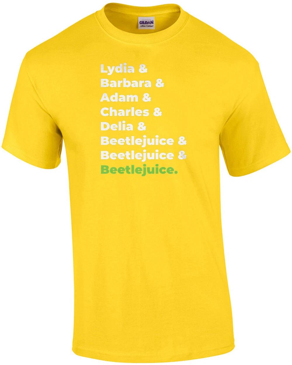 Lydia & Barbara & Adam & Charles & Delia & Beetlejuice - 80 s T-Shirt 4XL