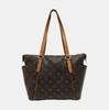 [Pre-Owned] Classic Monogram Canvas And Leather Trimmed Detail Tote Shoulder Bag - Fair #CGLY4B