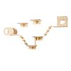 Wall Mounted Cat Shelves Tree with Jumping Boards Nests Hammock Set of 7