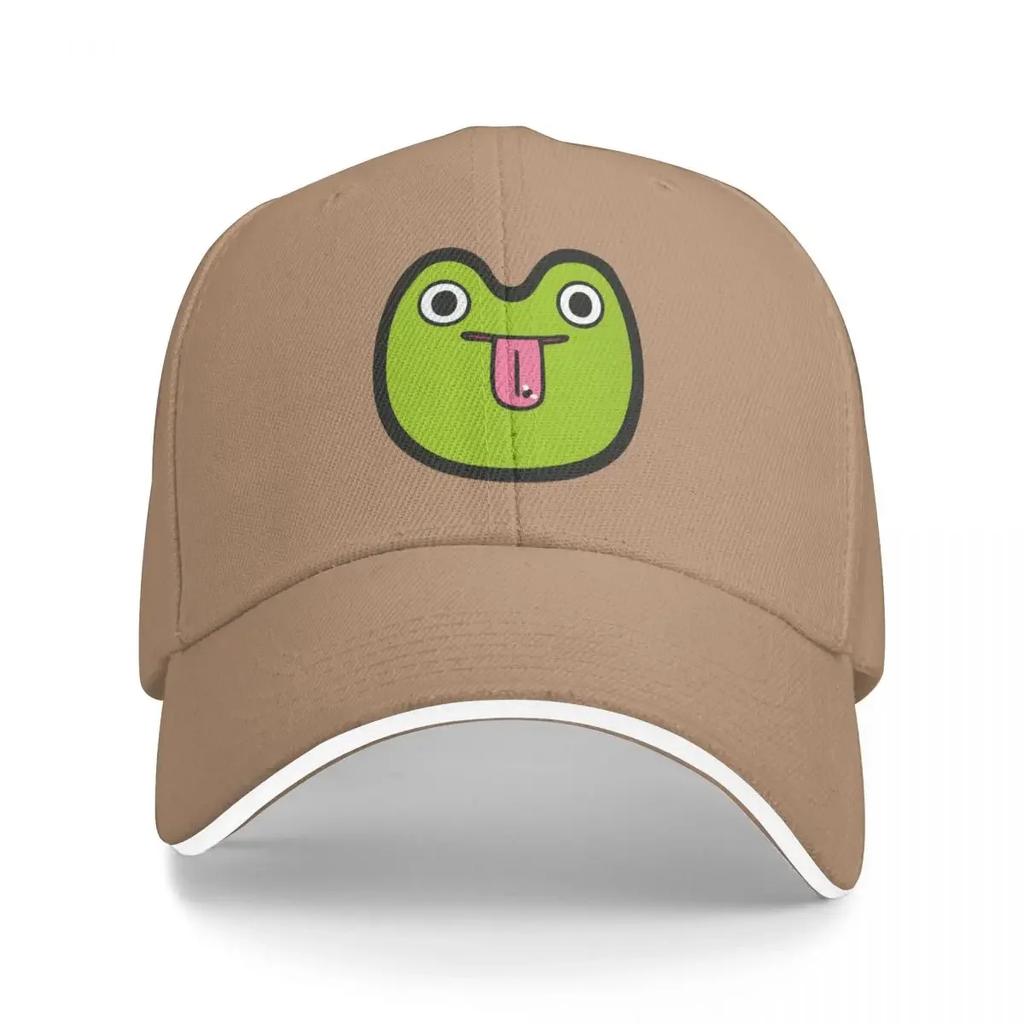 Happy Frog Pattern on Yellow Baseball Cap Horse Hat New In The Hat Fishing cap Luxury Brand Elegant Women's Hats Men's