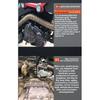 Lava Fiber Heat Shield Car Motorcycle Exhaust Thermal Tape Header Pipe Heat Wrap Tape Thermal Protection with Stainless Ties