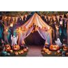 Halloween Outdoor Baby Party Decoration Background Pumpkin Shop Home Decoration Background Studio Photography Background