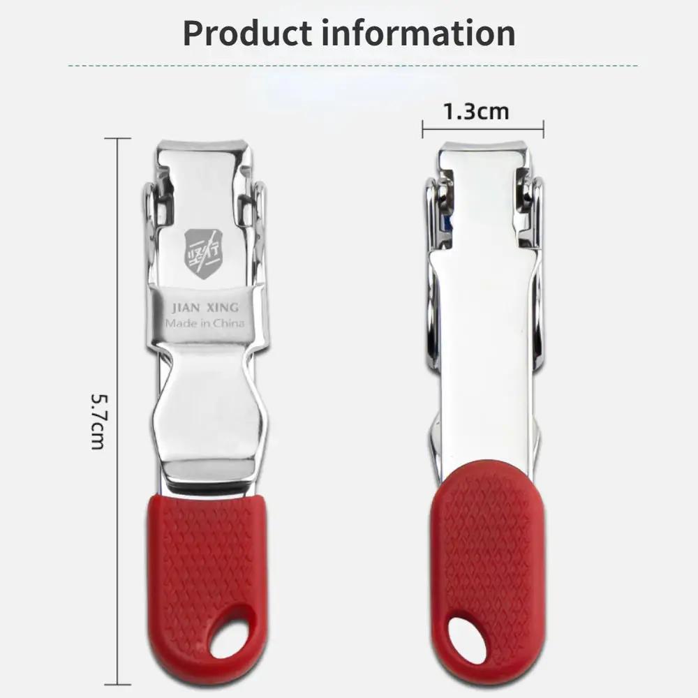 1PC Foldable Ultra-thin Portable Stainless Steel Nail Toe Cutter Trimmer Scissor Manicure Pedicure Tool Fingernail Clipper