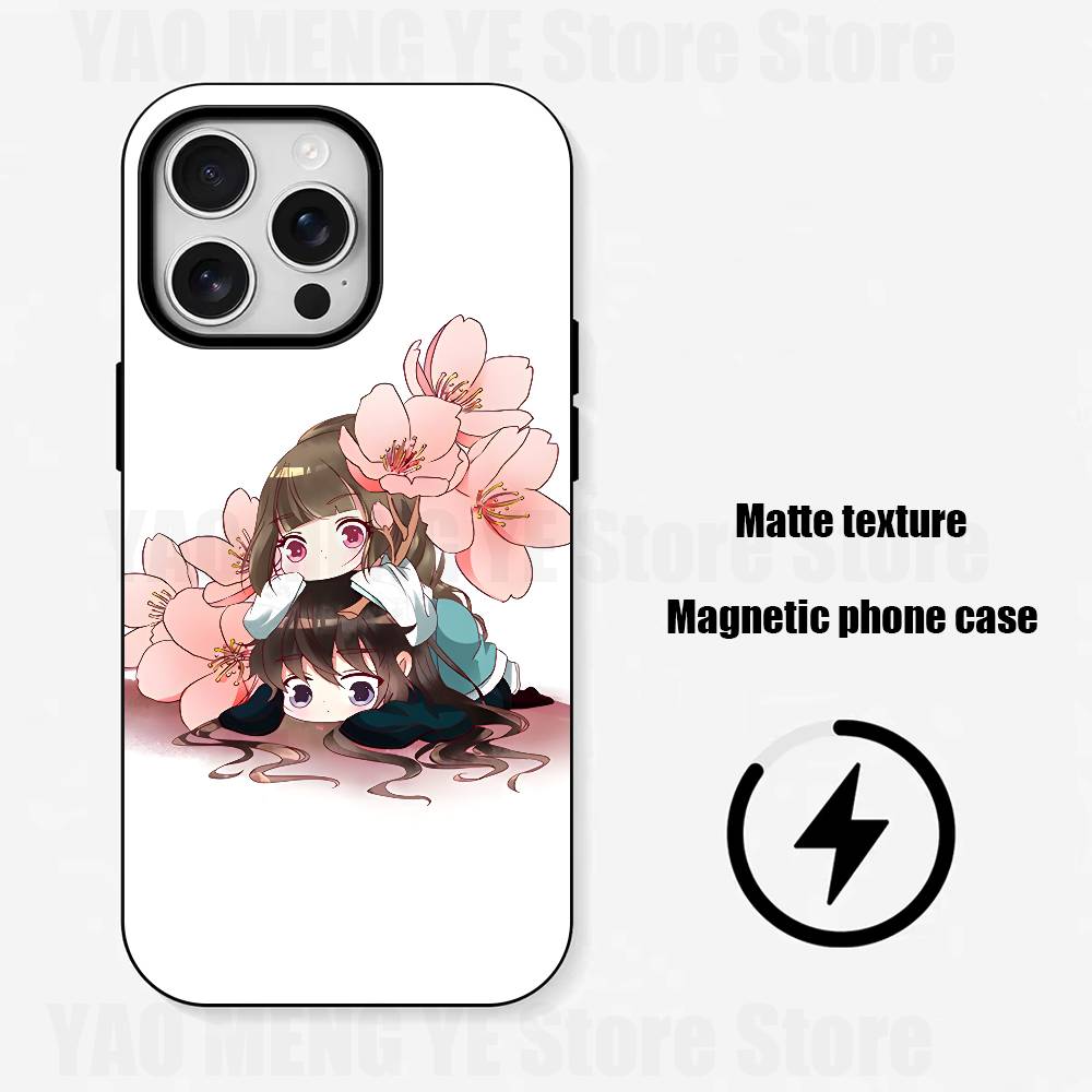 

Anime Psychic Princess Matte Magnetic For Case For iPhone 17,16,15,14,13,12,11 Pro Plus Mini Max Frosted Cover iPhone11PROMAX