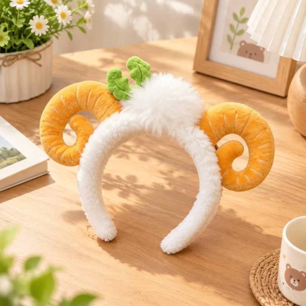 Cute Animal Headdress Lace Sheep Ear Hair Hoop Fashion Plush Lamb Headband Party
