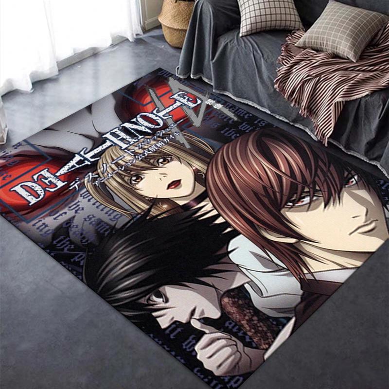 2025 New Death Note Carpet Rug for Living Room Bedroom Home Sofa Decoration,Kids play Non-slip Floor Mat21