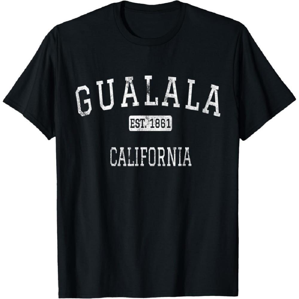 Gualala California CA Vintage T-Shirt XXXXXL чёрный