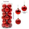 Shatterproof Xmas Tree Ball Ornaments Unbreakable Hanging Decorations for Christmas Holiday Wedding Party Decor