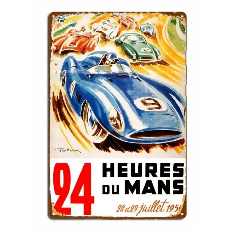 Racing Car 1985 Race Rally Metal Tin Sign Vintage Auto Poster Decorative Wall Plaque Iron Plate Painting Signs Garage Home Decor