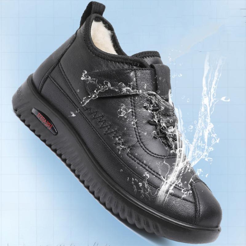 New Women's Cotton Boots Non-slip Comfortable Mother's Cotton Shoes Plus Velvet To Keep Warm Middle-aged Elderly Snow Boots