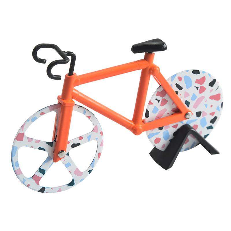 Stainless Steel Bicycle-Shaped Pizza and Pastry Cutter