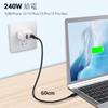 Three 60cm USB C to USB C SUMPK 240W USB C Short PD USB Fast Charging Cable Compatible with Galaxy S Flip Cables, 2.0 23/S 22/S 21/S 20+/S 10/Z