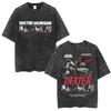 Classic TV Play Dexter Morgan Still Print T-shirt Vintage Washed Cotton Men Women Oversized Summer New Tee Casual Oversized Tops