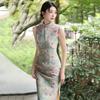 Sleeveless daily national style new Chinese style Suzhou long cheongsam improved young 1011 new women's high sense summer