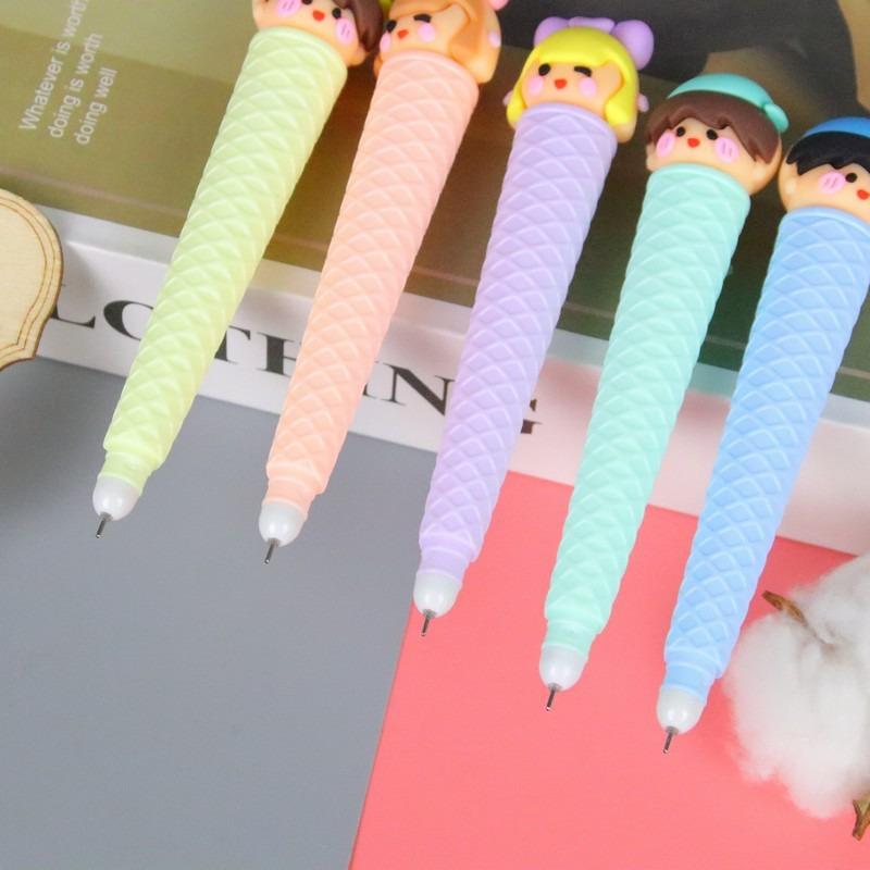 1 Piece Cute Gel Pen Creative Ice Cream Lovely Cartoon Gel Pen Office School Stationery Supplies