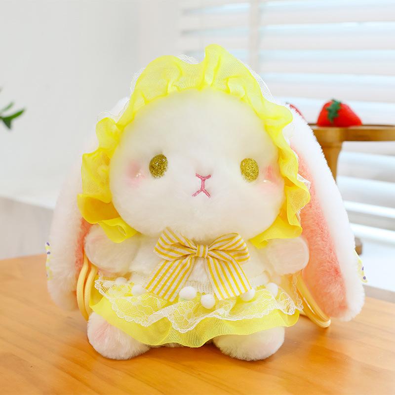 Cute and Funny Fantasy Velvet Doll Lolita Rabbit Crossbody Bag Doll Plush Doll Girl Birthday Gift