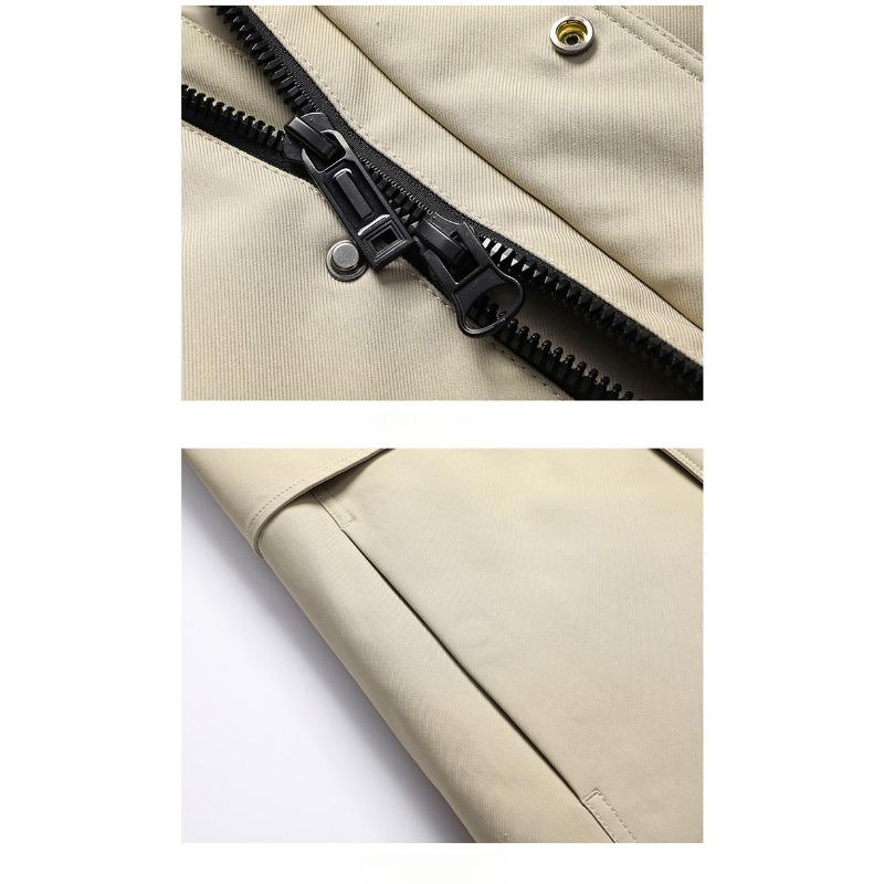 One-Wear Weiße Entendaunenjacke für Herren, herausnehmbares Innenfutter, einfache, lässige, warme Winterjacke für junge und mittlere Menschen