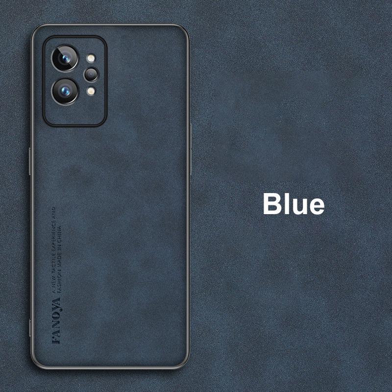 For Realme GT2 Pro Case Luxury PU Leather Phone Case For Realme GT Neo 2 2T 3 T 3T 5G Back Cover Matte Silicone Full Protection