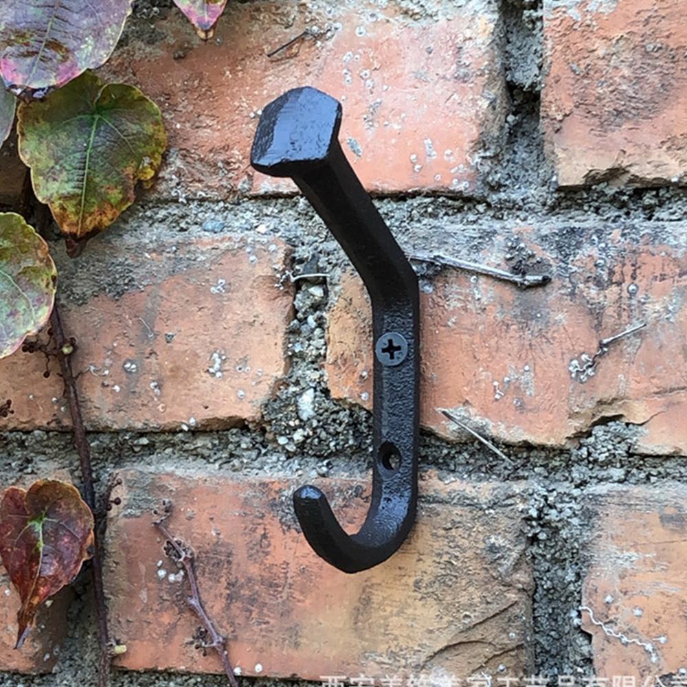 Czarne haczyki na gwoździe Drzwi do montażu na ścianie Wieszak na kolce Wieszak na płaszcze Wystrój domu Wieszak na ręczniki Regał do przechowywania