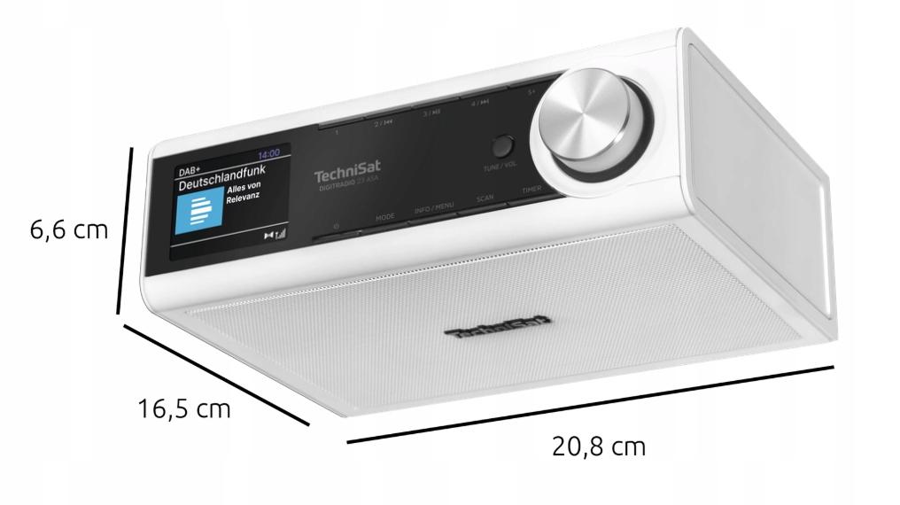 TechniSat DIGITRADIO 23 ASA DAB+ FM Bluetooth Under-Cabinet Kitchen Radio
