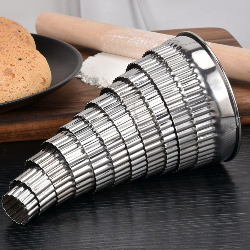 11Pcs DIY Biscuit Mold Stainless Steel Cookie Cutter Baking Pastry Mold  for Home Kitchen Bakery