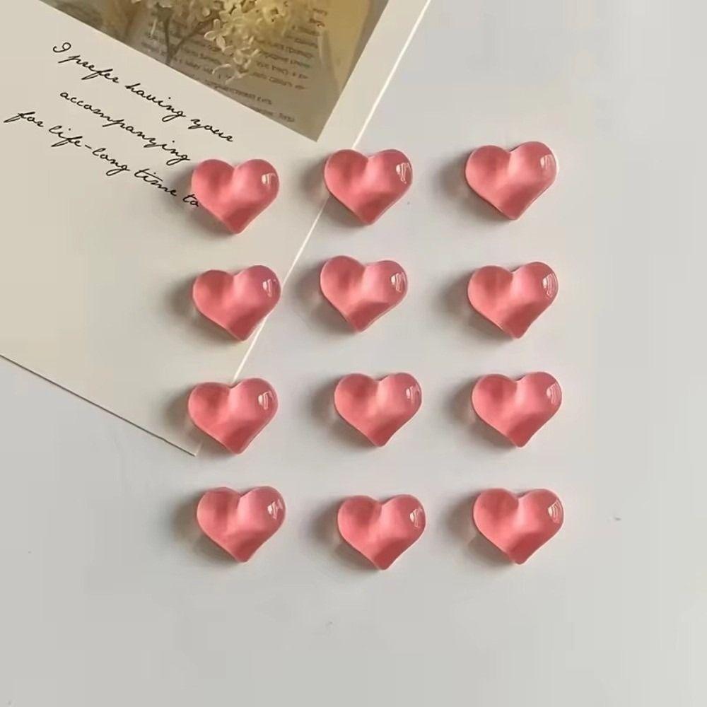 10pcs Heart-shaped Fridge Magnets Festival Gifts Home Kitchen Decoration  Party
