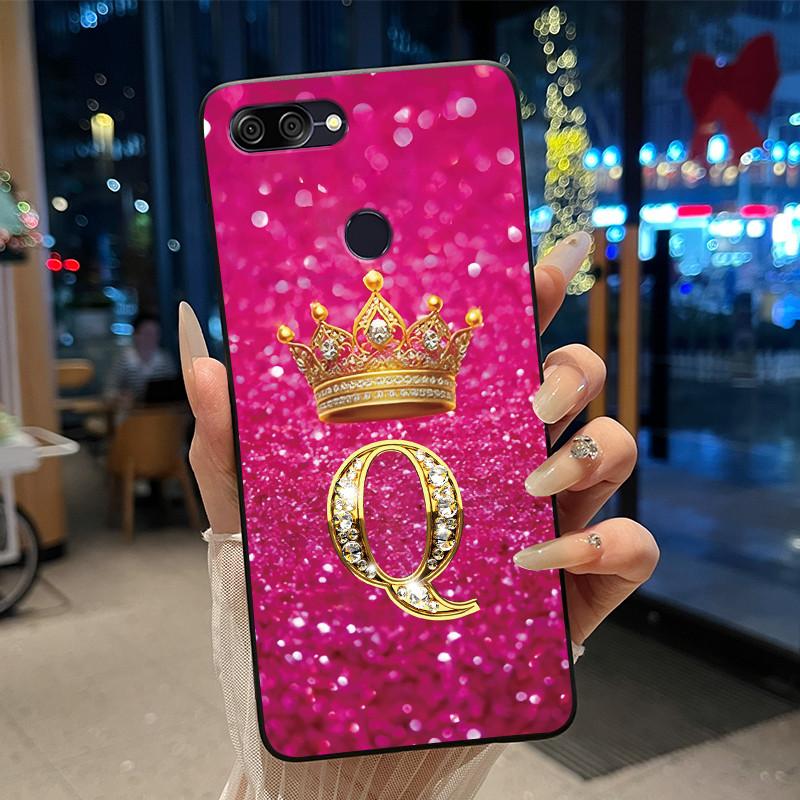 Newest Letter Crown Design Phone Casing For ASUS Zenfone Max Plus (M1) ZB570TL Black Case Bumper Silicone Shockproof Soft Cover
