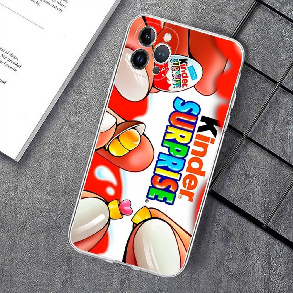 Trolly Egg KINDER JOY Surprise Phone Case For IPhone 17 16 15 14 13 12 11 Pro XS Max Plus Soft Silicone Cover