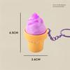 Food Shaped Anti Anxiety Stress Relief Keychain Realistic Creative Soft Squeeze Toy Key Ring for Kids Gift