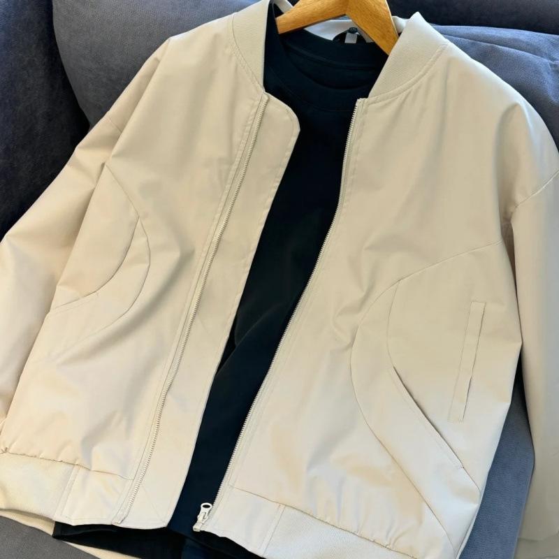 Jacket Suit Men's Spring Loose Baseball Uniform Casual Bottom Jacket