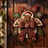 Handarbeits-Nähzubehör Weihnachts-Quilt-Schleife DIY-Set, 3D Handgemachtes Dekoratives Ornament, Vorgeschnittene Stoffdekorationen und Schritt-für-Schritt-Anleitung zum Basteln