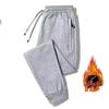 Men's Plus Size Winter Fleece Sweatpants Jogging Pants, Gym, Solid, Thick, Warm Velvet Women's Trousers, Jogging Pants